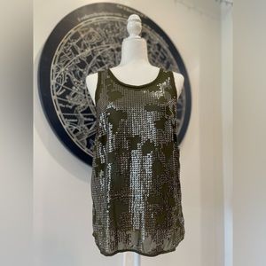 Urban Outfitters Sheer Sequin Top